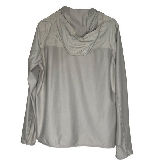 Old Navy Active Knittech Go-Dry Cool Hooded Jacket M Sand Beige - Picture 3 of 11